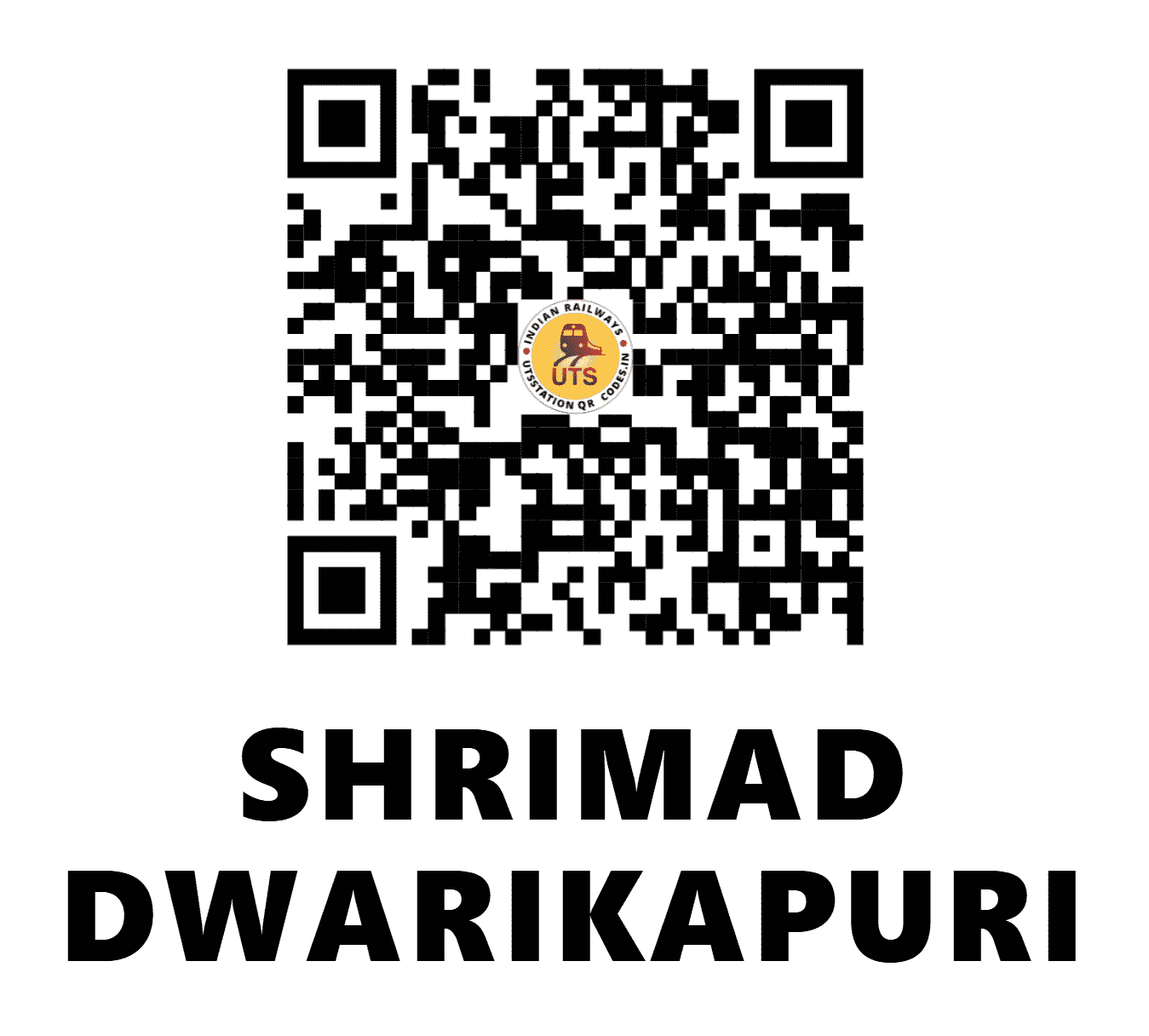 UTS QR Code for SHRIMAD DWARIKAPURI - SRDW (NC - UTTAR PRADESH)
